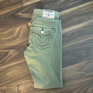 Women’s True Religion Green Jeans